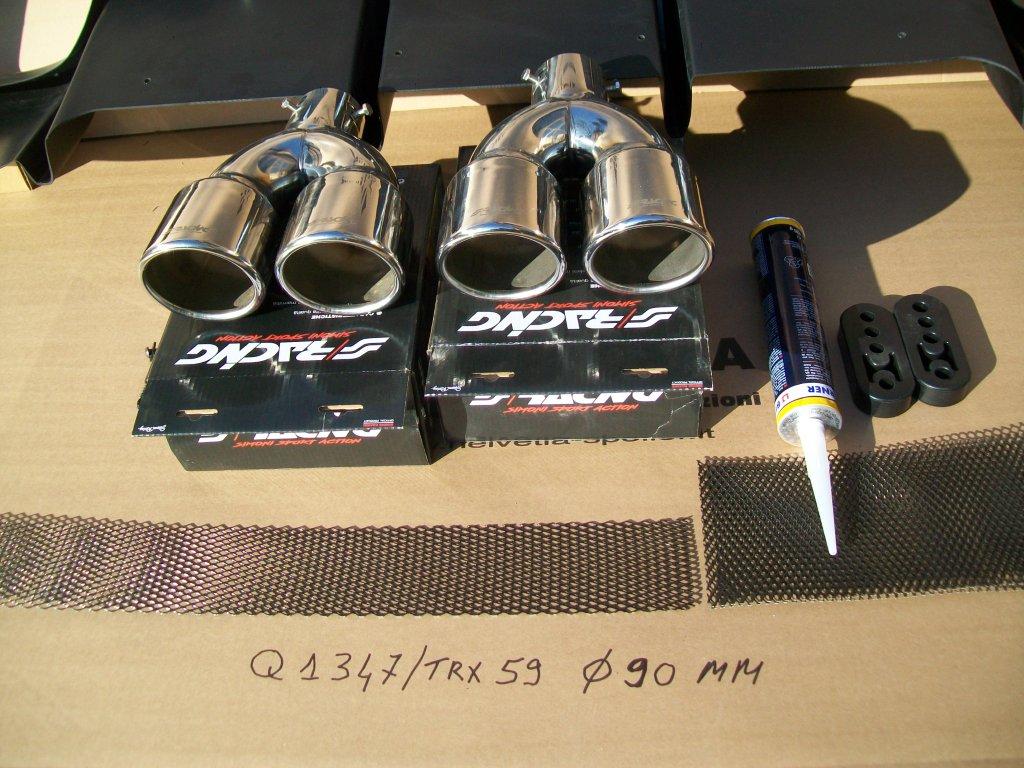 Kit diffusore Alfa Romeo Giulia Base con terminali TRX59