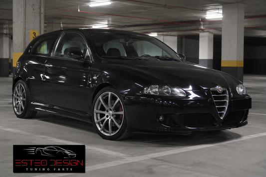 Minigonne Laterali ABS – Alfa Romeo 147 – Stile Garbino Nero Opaco