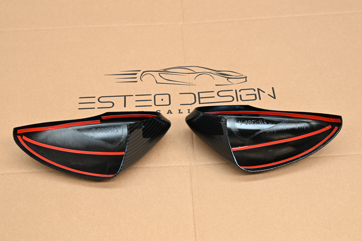 CALOTTE SPECCHIETTI COVER ABS EFFETTO CARBONIO PER ALFA ROMEO STELVIO