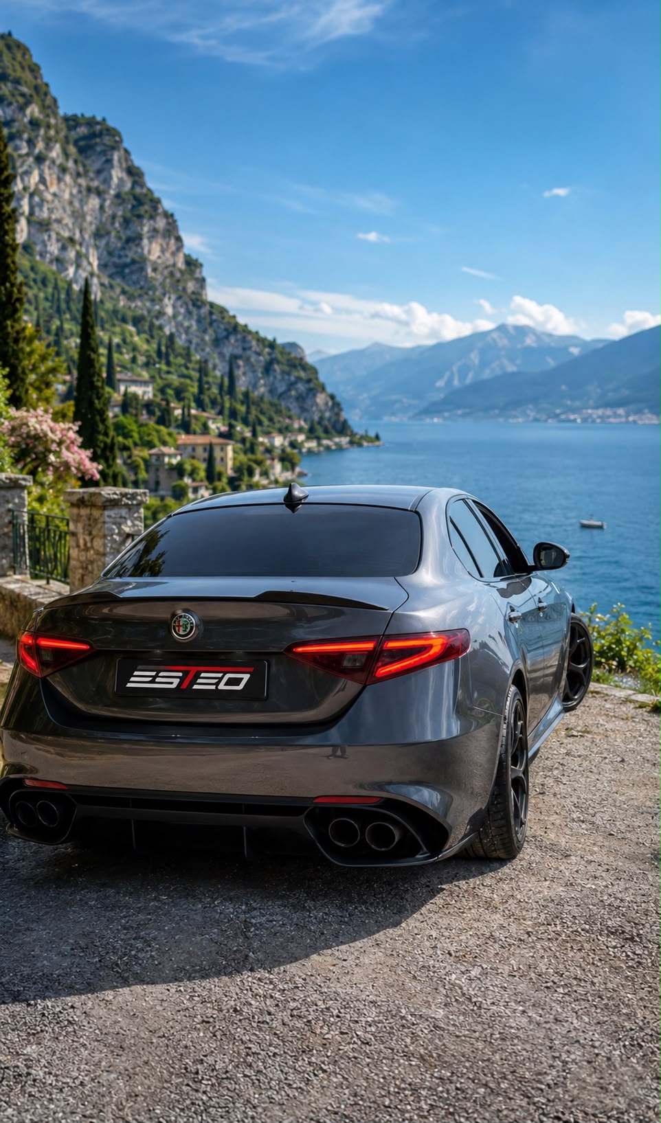 Spoiler Posteriore ABS Nero Lucido – Alfa Romeo Giulia – Stile Quadrifoglio