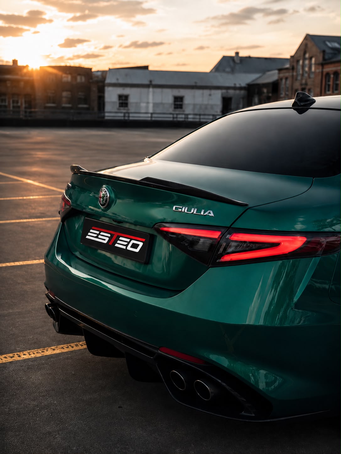 Spoiler Posteriore ABS Nero Lucido – Alfa Romeo Giulia – Stile Quadrifoglio