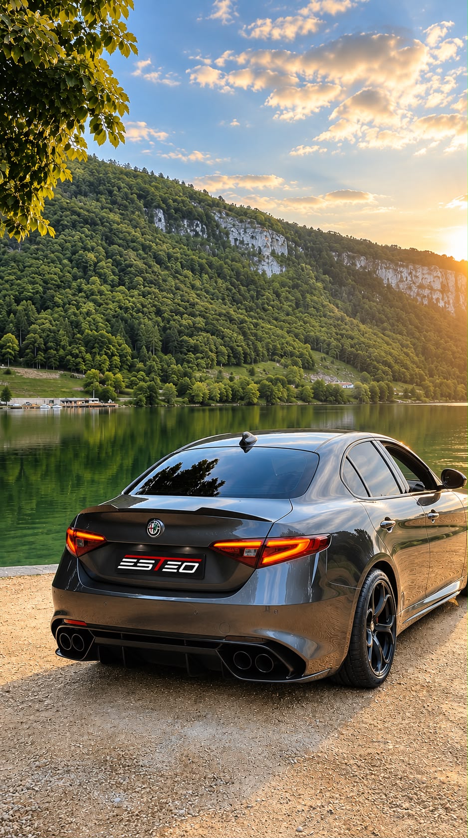 Spoiler Posteriore ABS Nero Lucido – Alfa Romeo Giulia – Stile Quadrifoglio