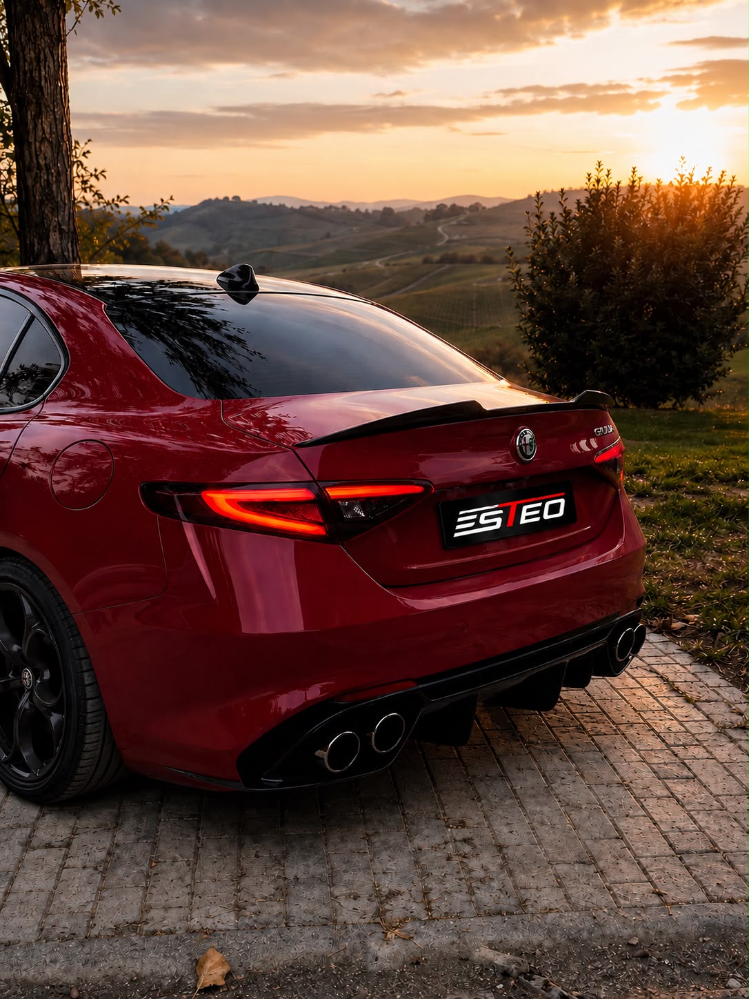 Spoiler Posteriore ABS Nero Lucido – Alfa Romeo Giulia – Stile Quadrifoglio