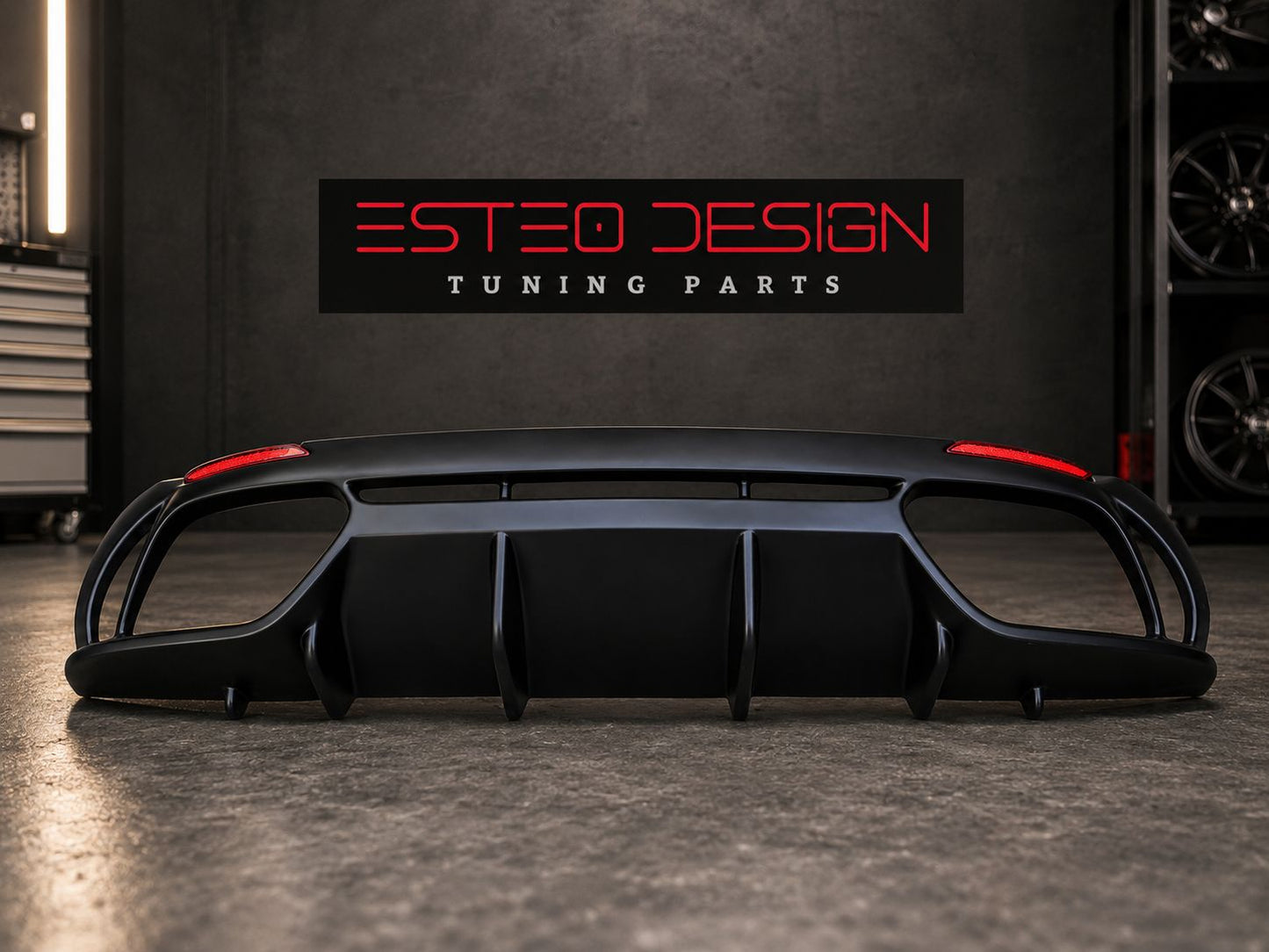 Diffusore posteriore in ABS per Alfa Romeo Giulia Veloce Q4