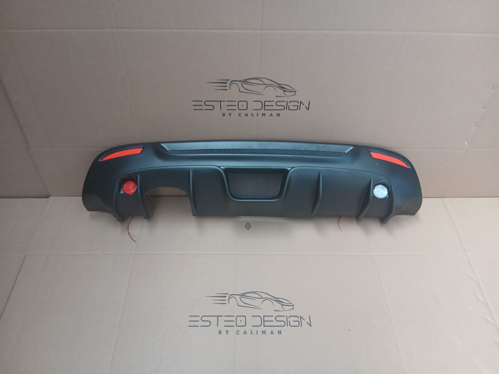 Diffusore posteriore in ABS nero opaco per Alfa Romeo MiTo