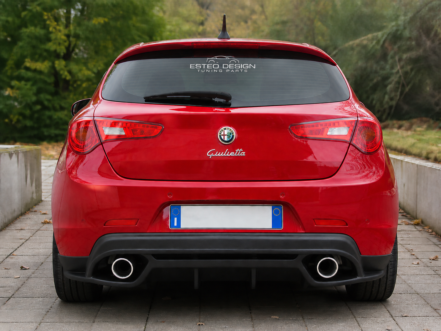 Diffusore posteriore Alfa Romeo Giulietta 2010-2020 stile Quadrifoglio