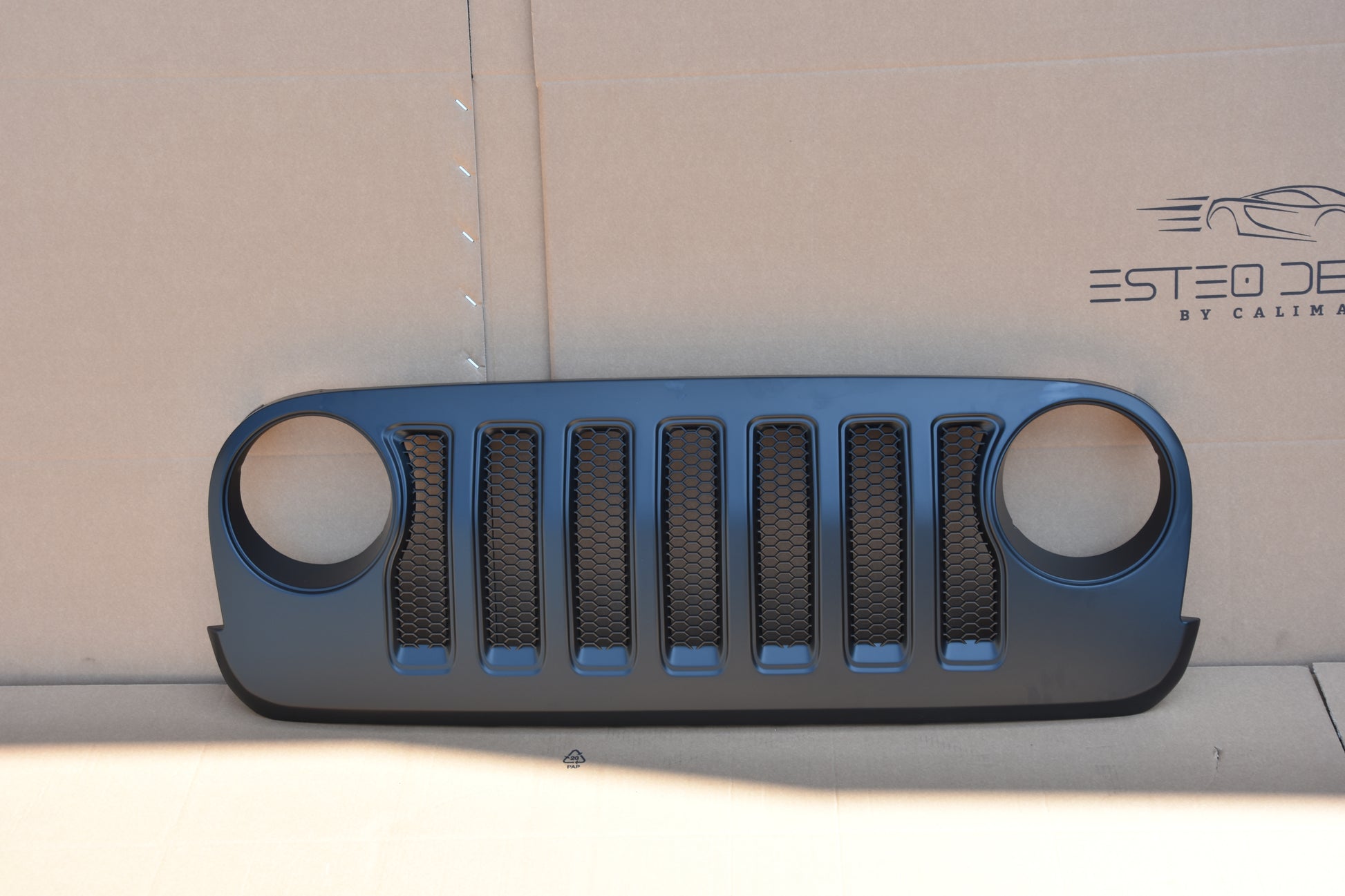 Mascherina anteriore Jeep Wrangler JK 2007-2018 stile JL senza frecce