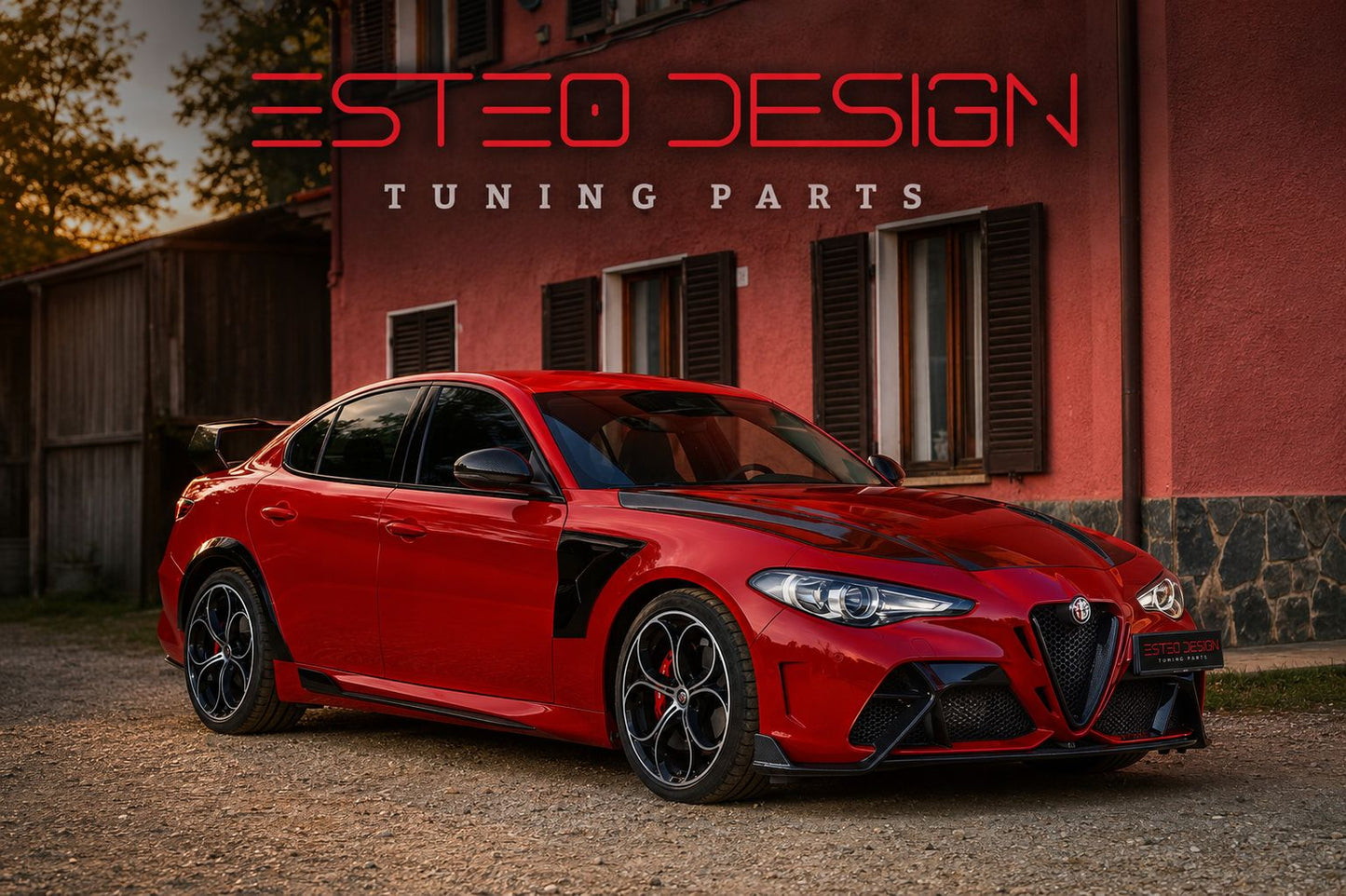 Minigonne stile GTAm montate su Alfa Romeo Giulia