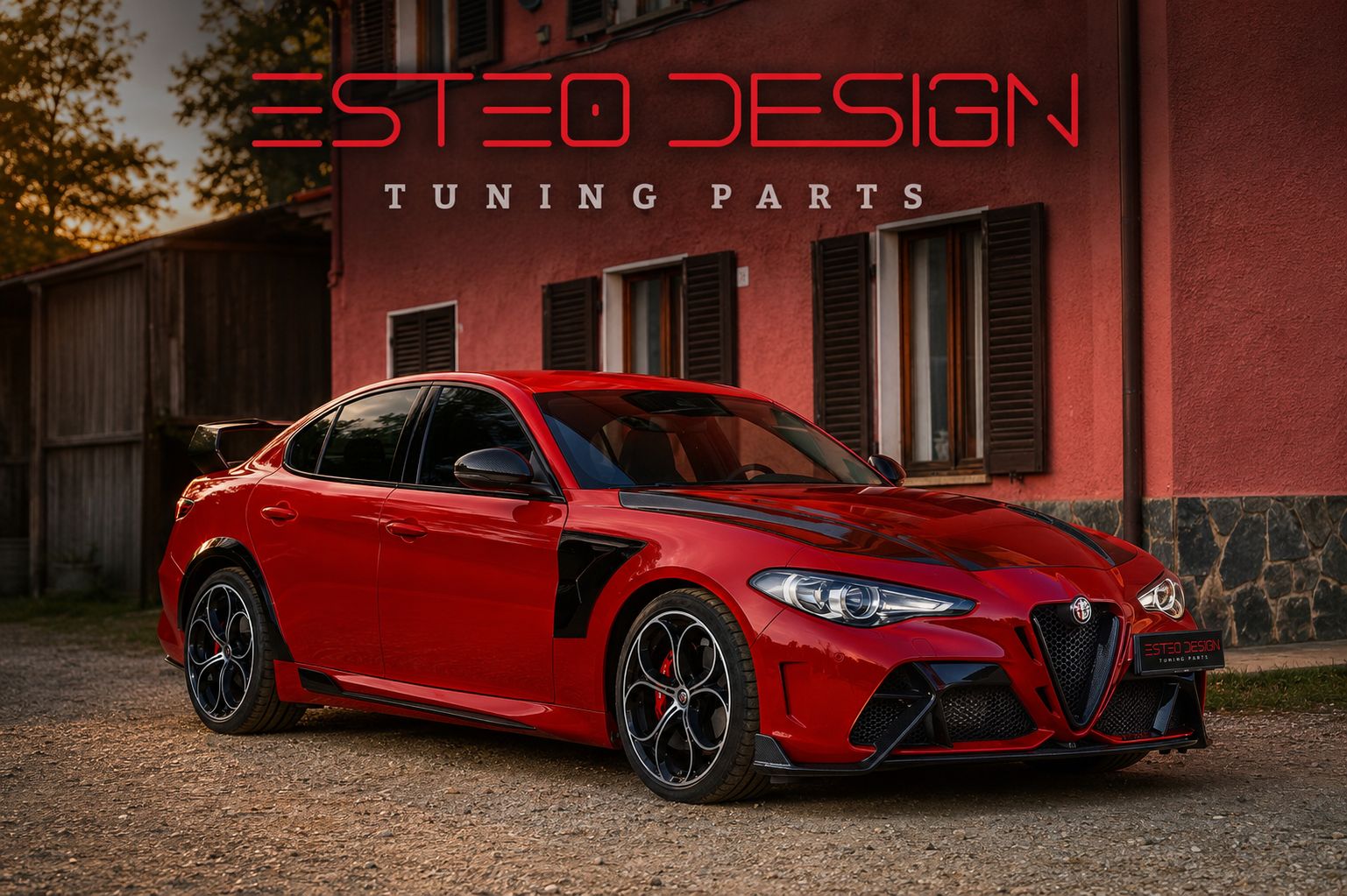 Minigonne stile GTAm montate su Alfa Romeo Giulia