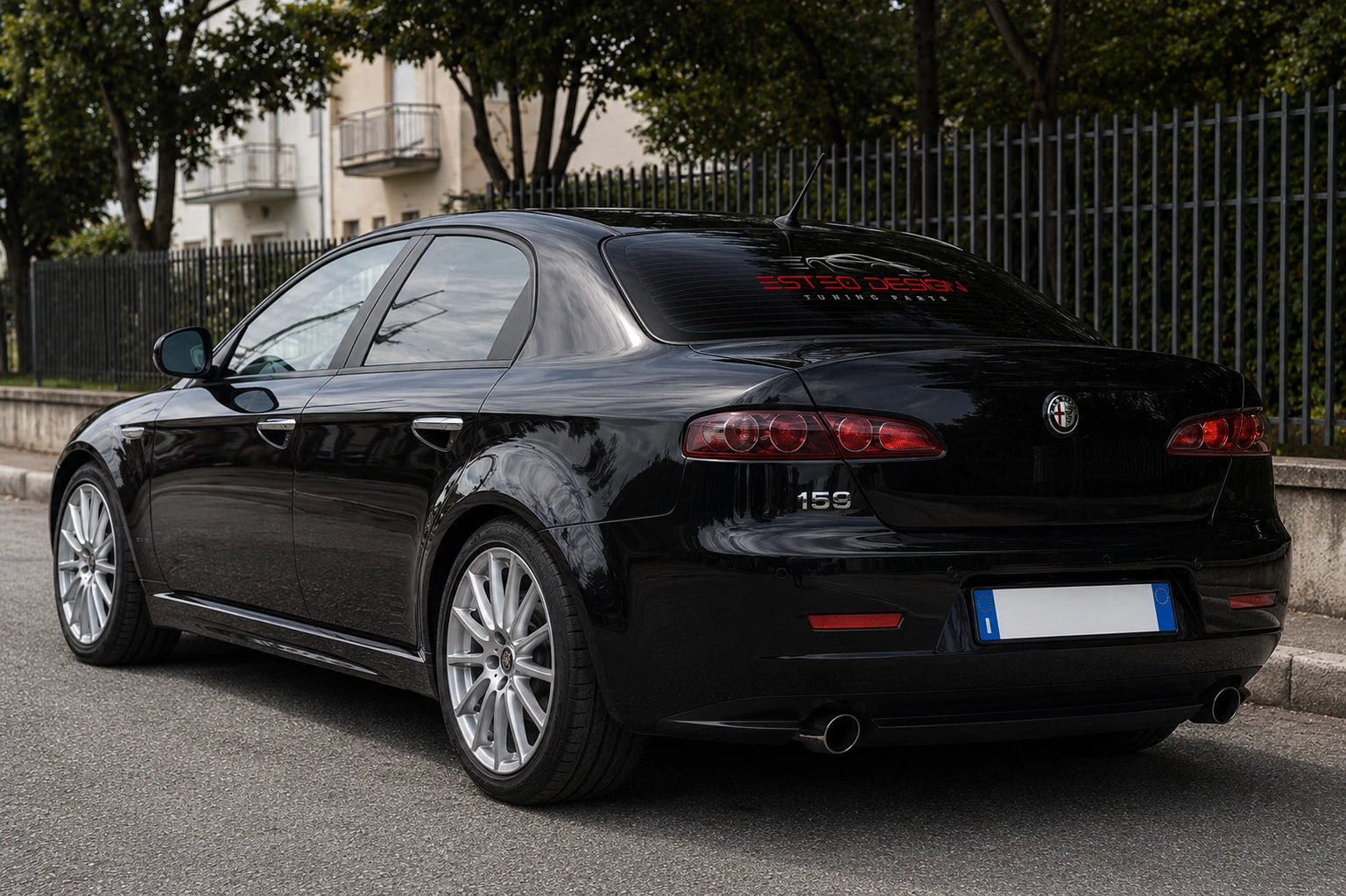 Minigonne laterali replica Ti montate su Alfa Romeo 159 berlina