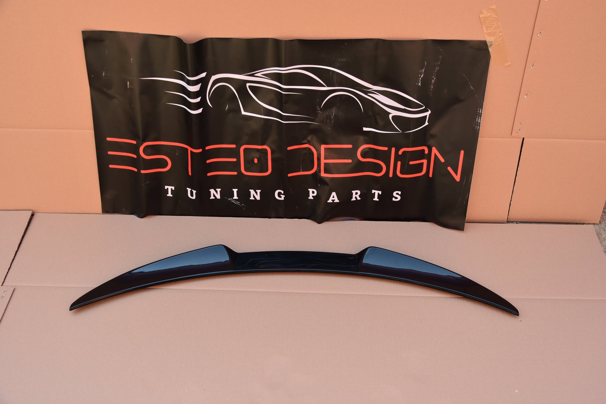 Spoiler posteriore Alfa Romeo Giulia visto da sopra