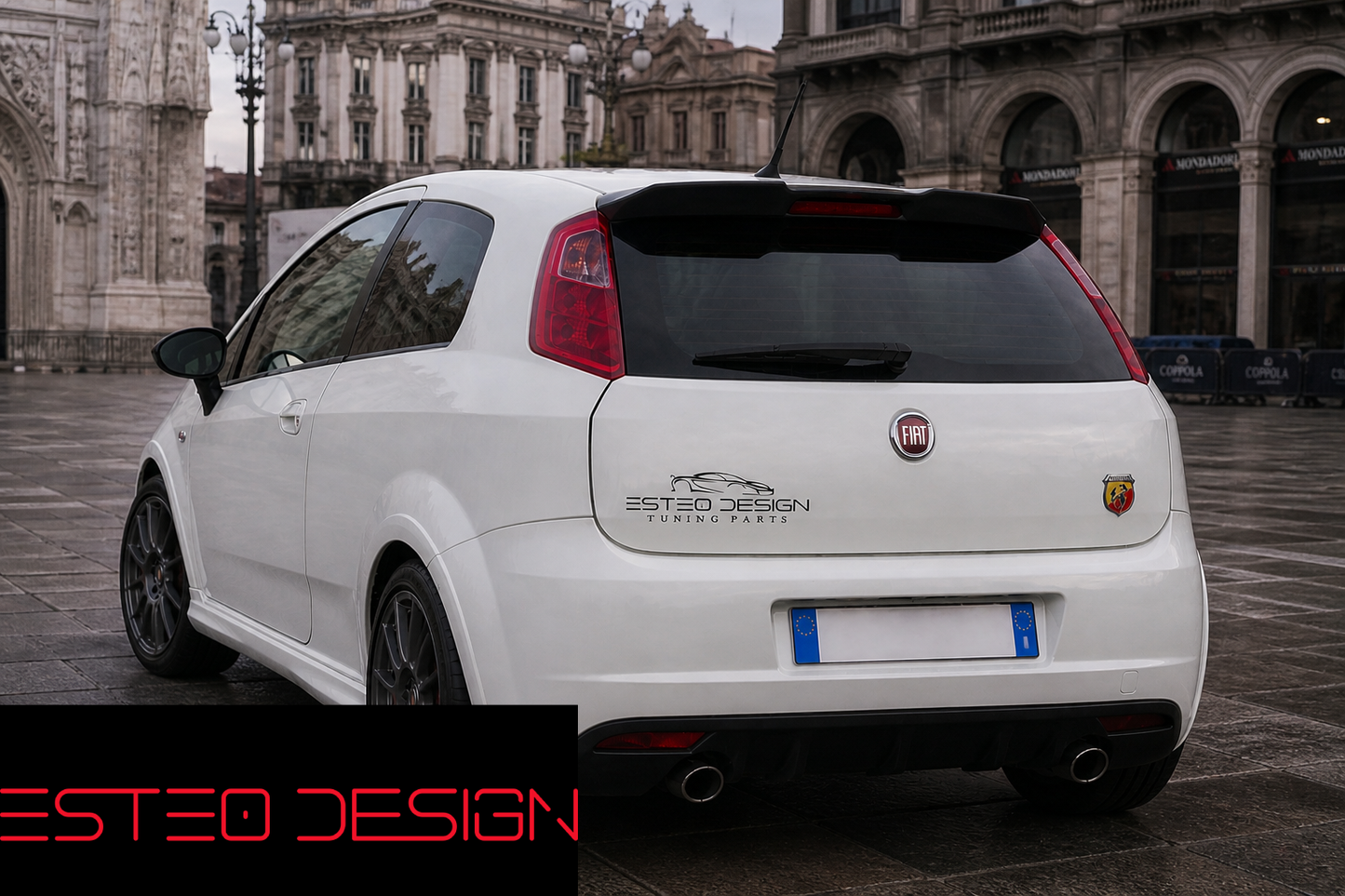 Spoiler posteriore Fiat Grande Punto e Punto Evo stile Abarth